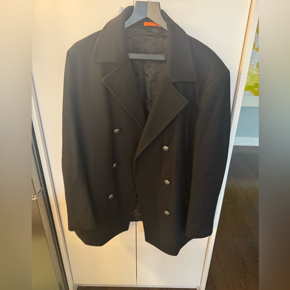 Tallia  medium Men's Black Double-Breasted Coat